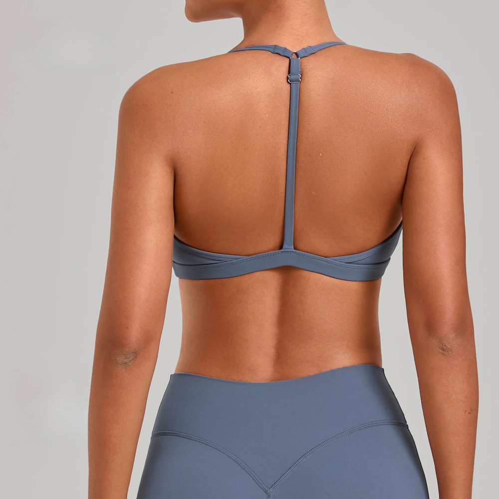 Sports Bra High Impact - Gym Workout Fitness Top Verstellbarer Riemen