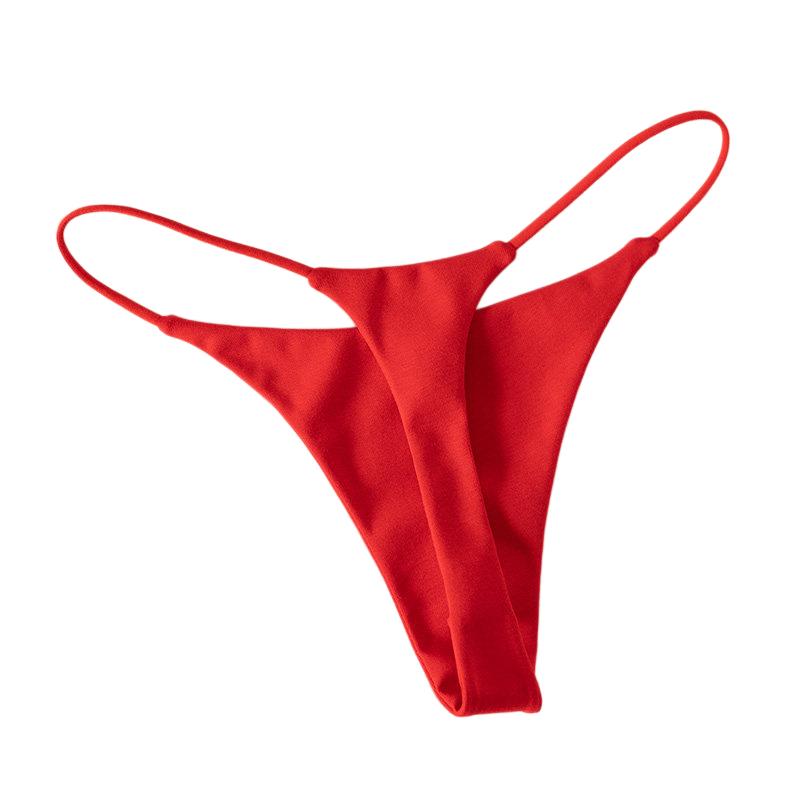 Thong Bikini Women - Baumwoll-Tanga mit Niedriger Taille für Damen,