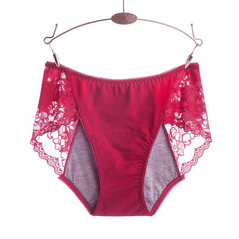Period Panty Absorbent - 3XL Große Größe Sexy Spitze Absorbieren