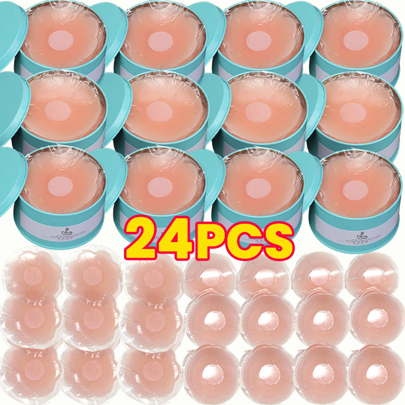 Silicone Bra Adhesive - 2026 Wiederverwendbare Brustblütenblätter für Damen: Unsichtbare