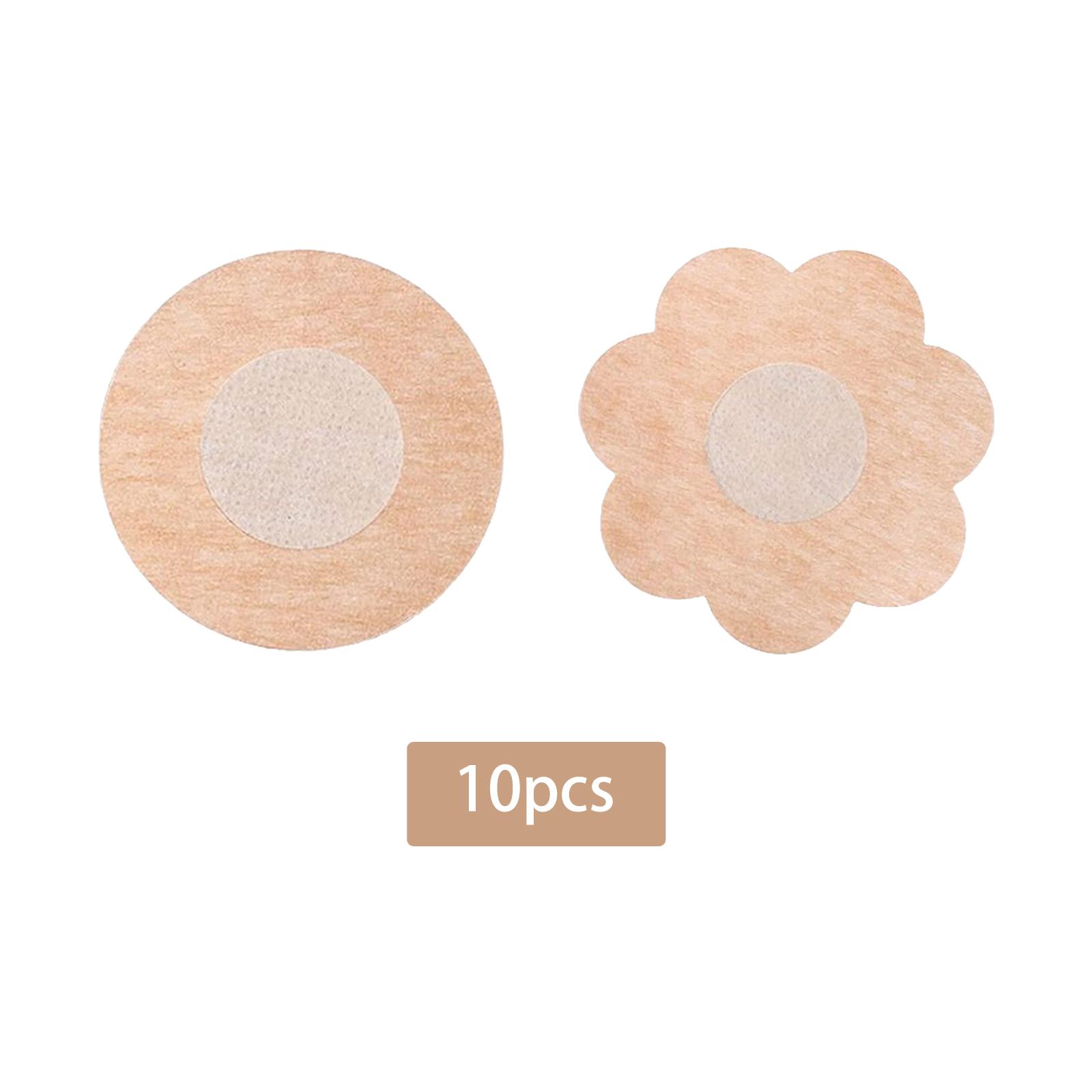 Nipple Cover Pasties - 10 Stück Brust-Pasties Blumenförmig Unsichtbar Rückenfrei