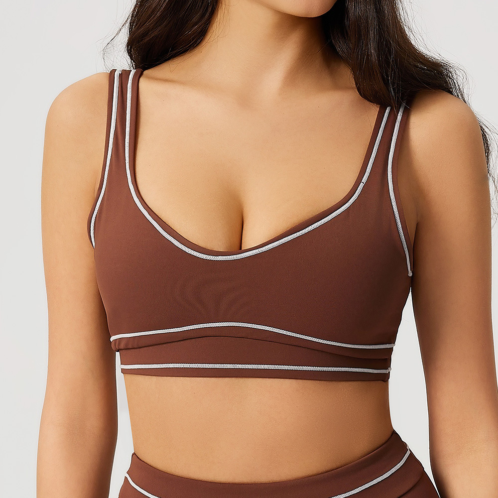 Push Up Bra Padded - 2026 Sport-BH für Damen, Fitness-BH, Neckholder-Sportunterwäsche,