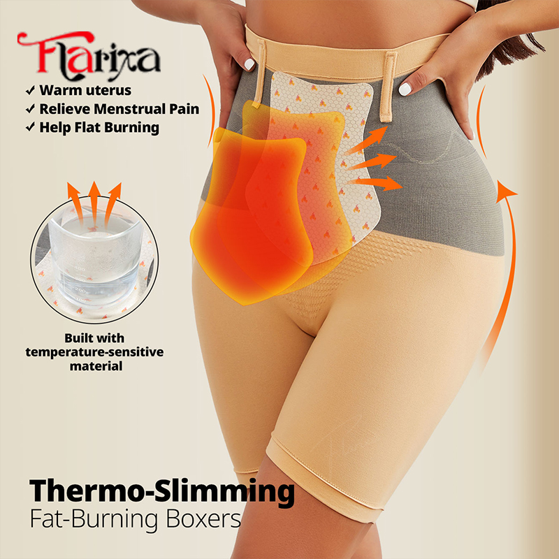 Seamless Underwear Women - Flarixa Thermo-Unterwäsche, Höschen, hohe Taille, nahtlos,