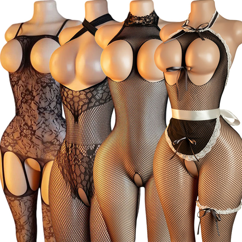 Bodystocking Fishnet - Dirty Toys Ganzkörper-Fesselset für Erwachsene, BDSM-Artikel,