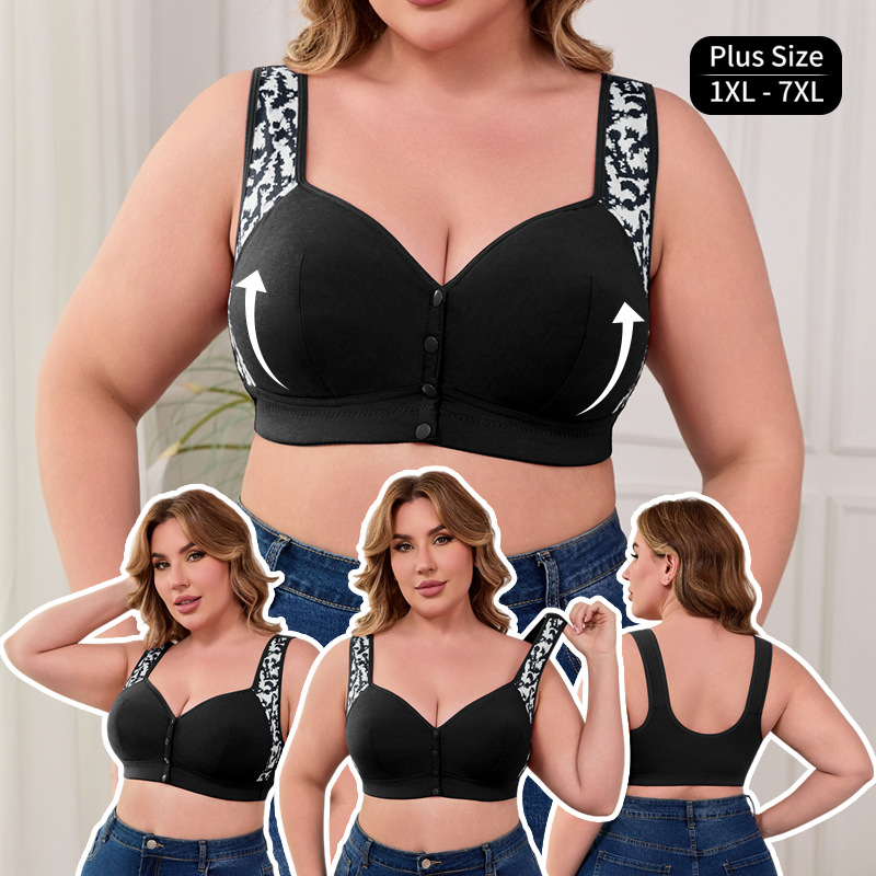 Seamless Underwear Women - XL-7XL Übergröße Vorderverschluss-BH für Damen Ohne