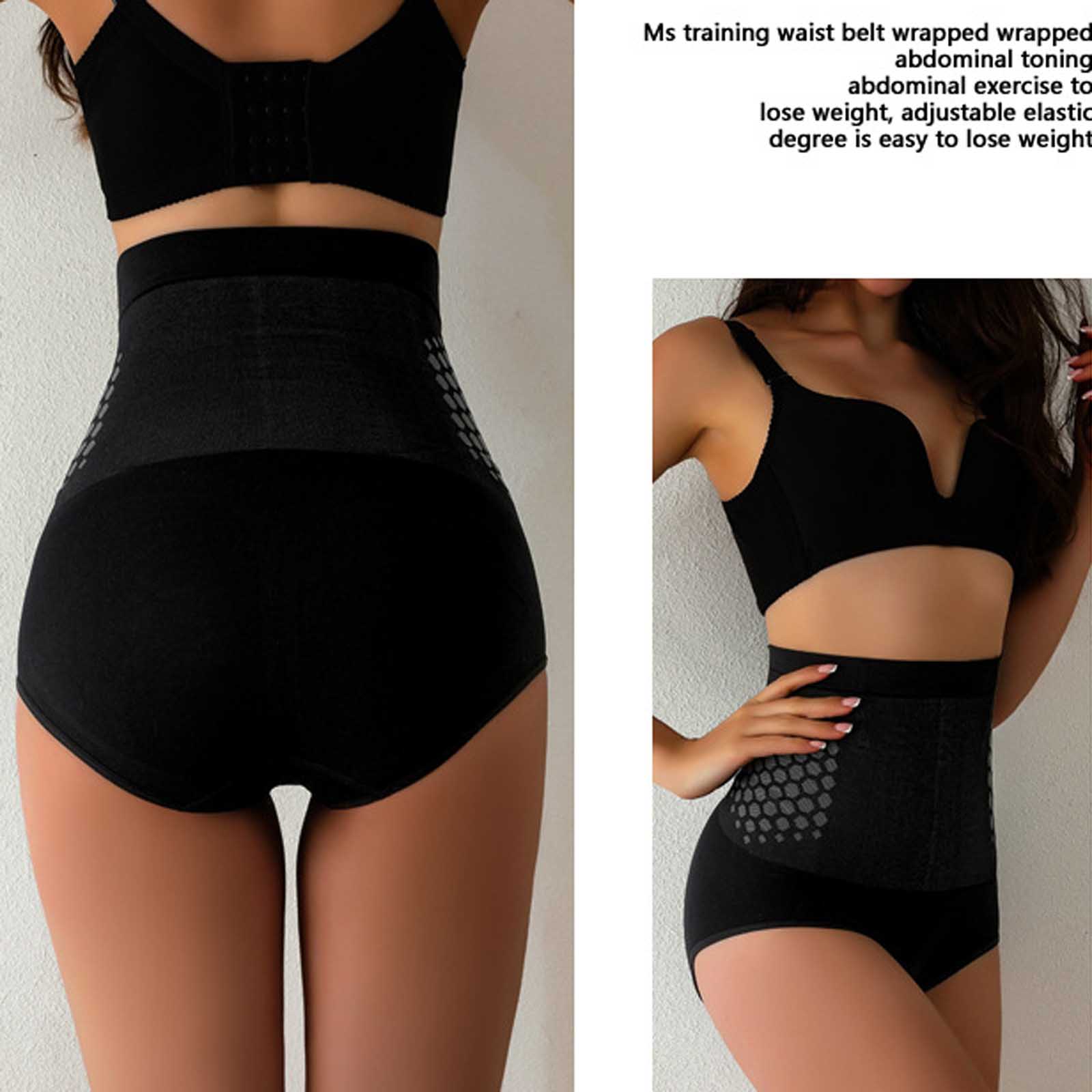 Seamless Underwear Women - Hochgeschnittene Bauchkontroll-Shapewear Nahtlose Schlankheits-Slips Atmungsaktive Taillenformer-Höschen