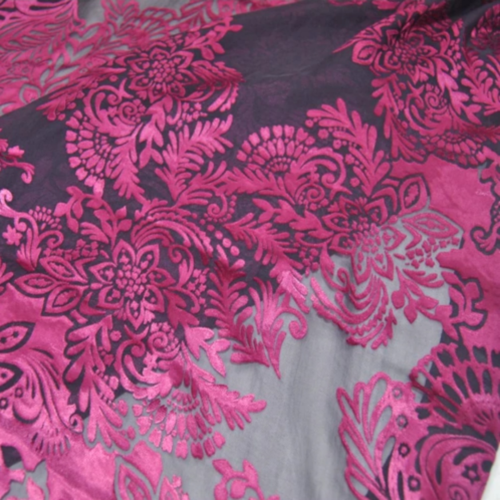 Modisches Großes Rosa Blumende – Robe Silk Women Bewertung und Preis