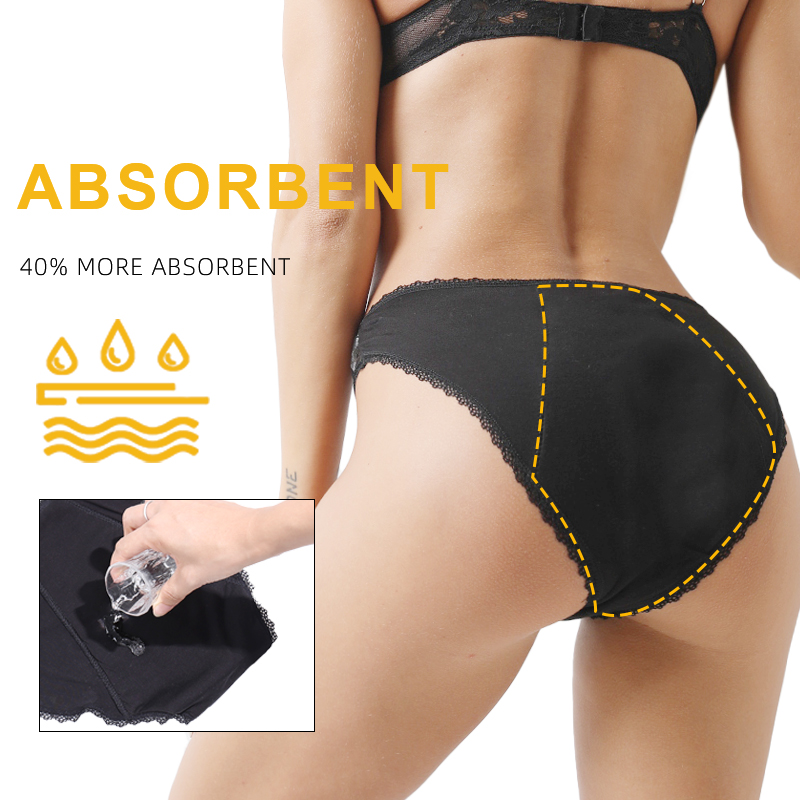 Bambus-Komfort-Damen-Periodenu – Period Panty Absorbent Bewertung und Preis
