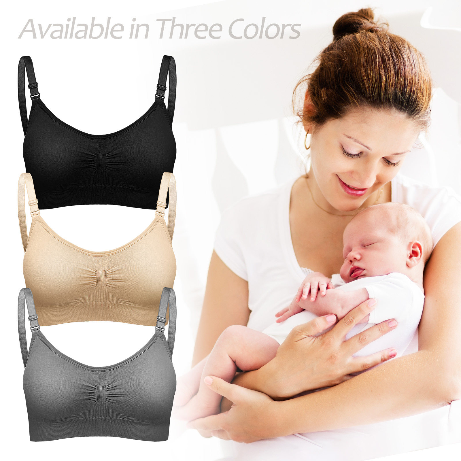 3-teiliges Still-BH-Set für Fr – Nursing Bra Sleep Bewertung und Preis