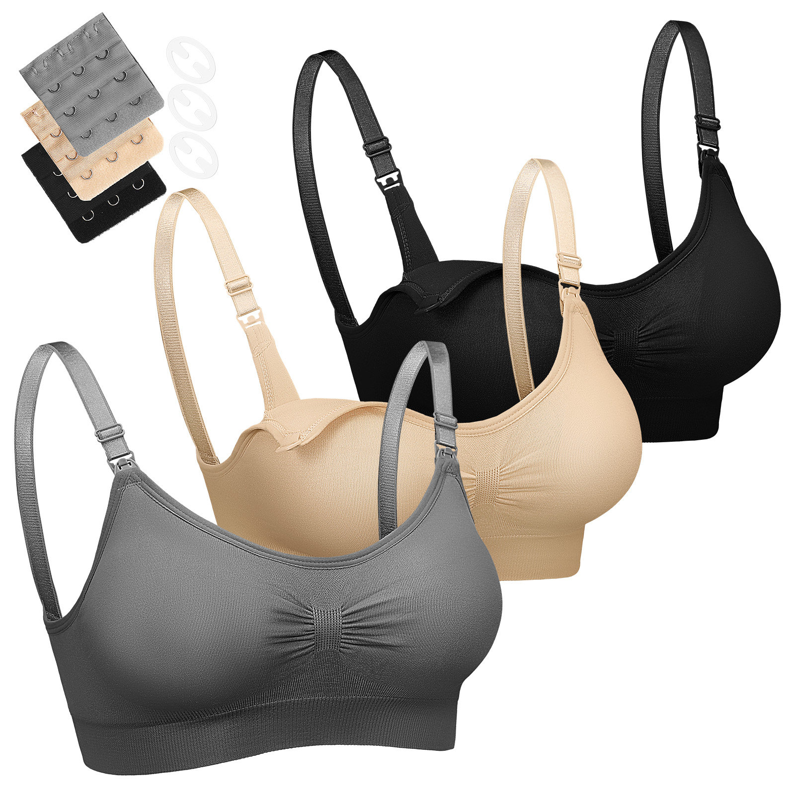 3-teiliges Still-BH-Set für Fr – Nursing Bra Sleep Bewertung und Preis
