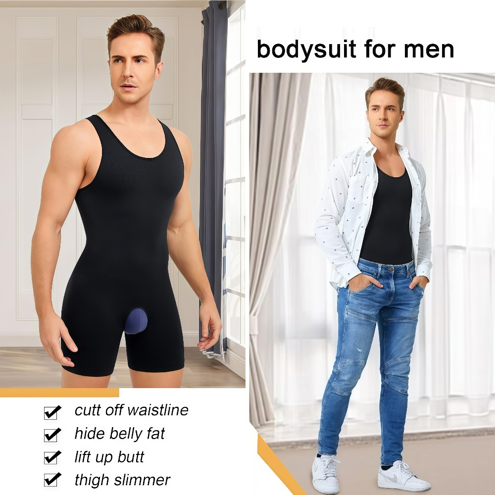 1 Stück Herren Nahtloser Kompr – Shapewear Bodysuit Firm Bewertung und Preis