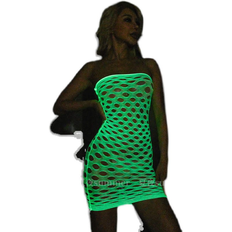 Leuchtender, im Dunkeln leucht – Bodystocking Fishnet Bewertung und Preis