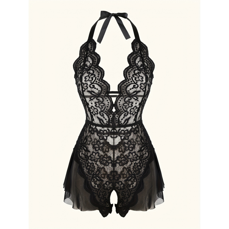 Bezaubernder Spitzen-Mesh-Tedd – Lace Teddy Lingerie Bewertung und Preis