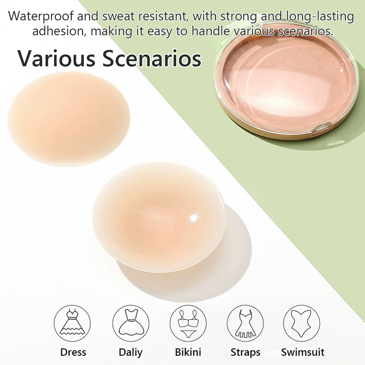 3 Paar waschbare, wiederverwen – Nipple Cover Pasties Bewertung und Preis