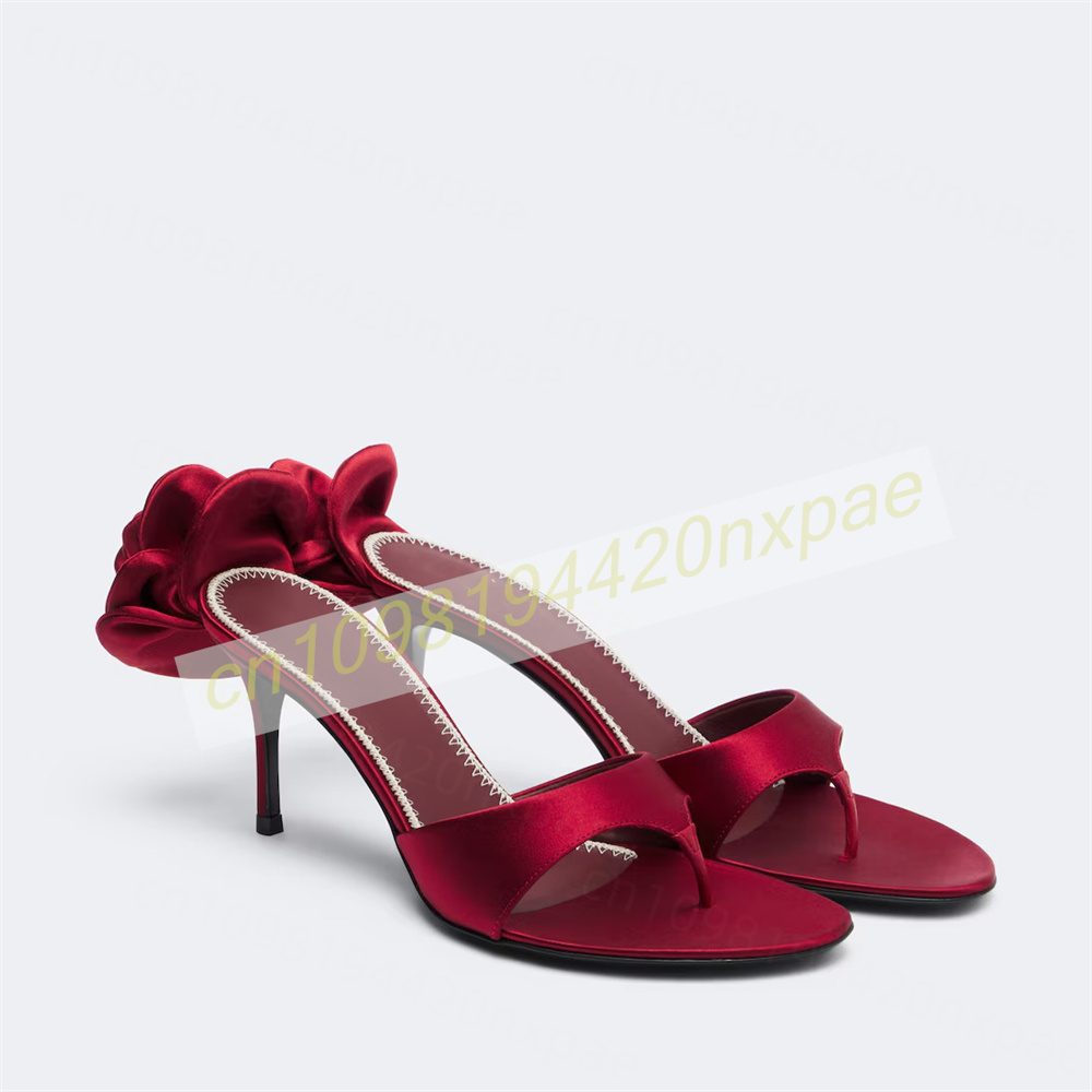 Damen Rote Satin Thong Mule Sa – Slip Dress Satin Bewertung und Preis