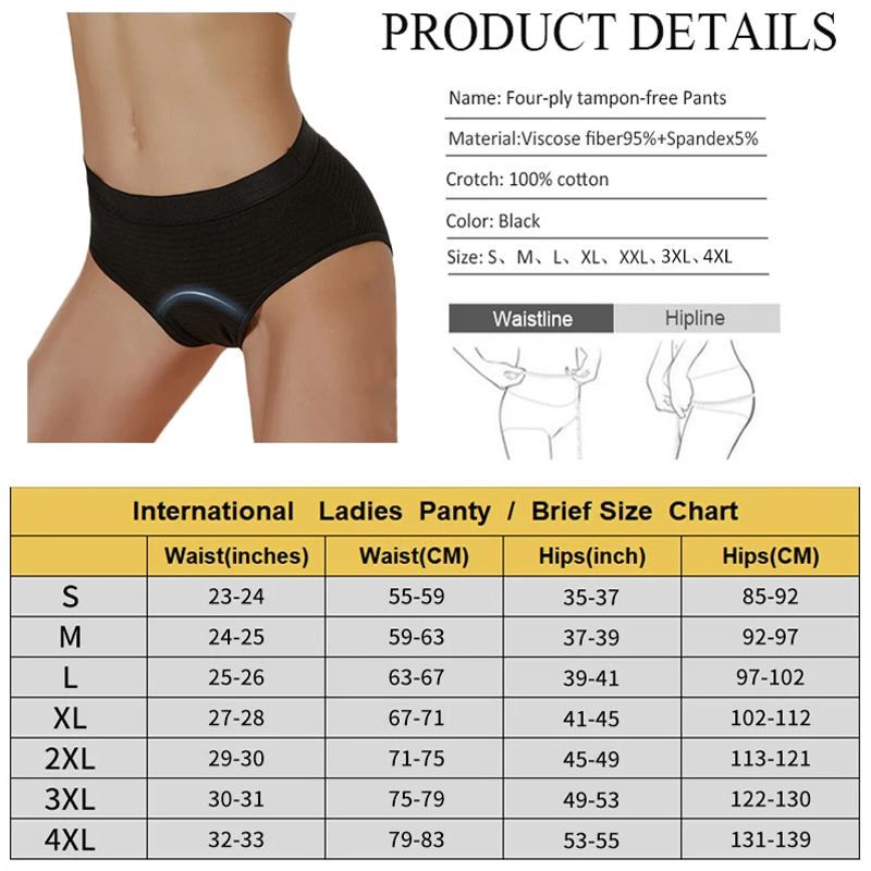 2-teiliges Set Menstruationsun – Period Panty Absorbent Bewertung und Preis