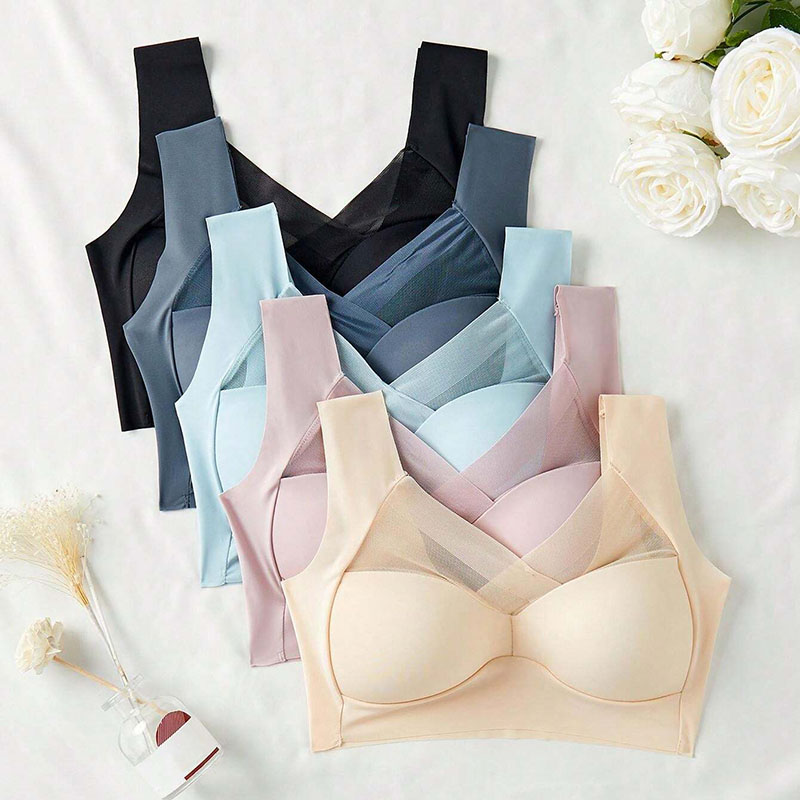 5PCS Frauen Sport Bhs Volle Ta – Bralette Wireless Soft Bewertung und Preis