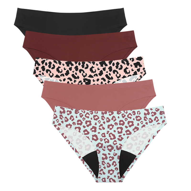 Neue Stil Leopard Frauen Atmun – Period Panty Absorbent Bewertung und Preis
