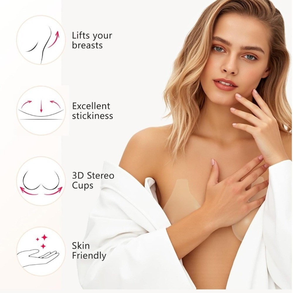 Nahtlose Silikon-Nippelabdecku – Silicone Bra Adhesive Bewertung und Preis